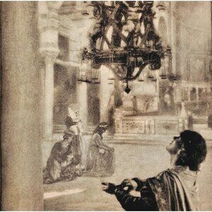 1919 Galileo Pendulum Pisa Photogravure Time Telling Through Ages Print DWSS24